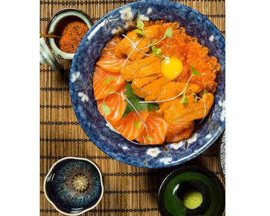 Big Bang Salmon Ikura  Uni Don 大胆鬼